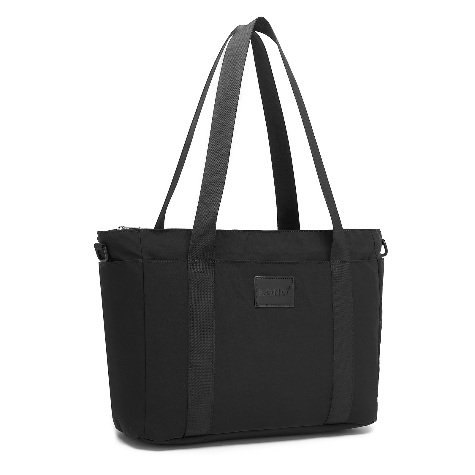 Cestovná kabelka s priehradkou na notebook 15,6" Kono - čierna