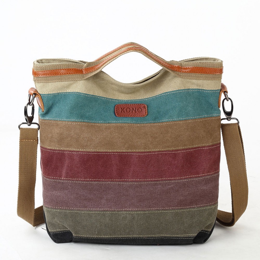 Kono dúhová canvas taška - NAPPA PATCH