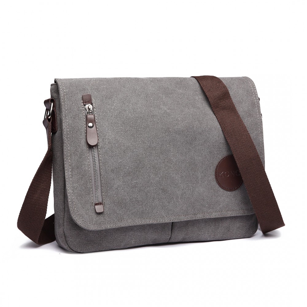 E-shop KONO Pánská crossbody taška - šedá