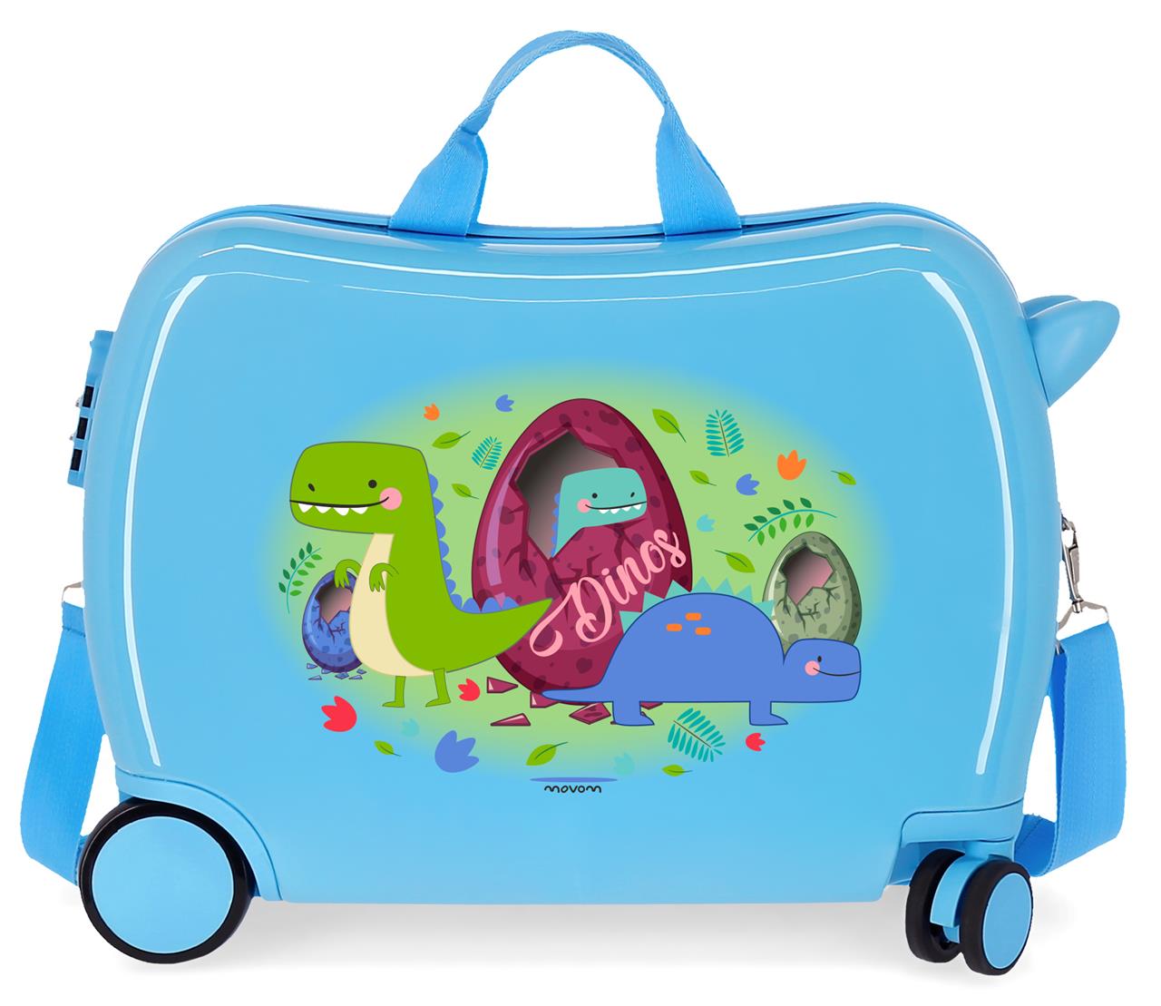 Movom Detský kufor na kolieskach - odrážadlo - Dinos - 34L