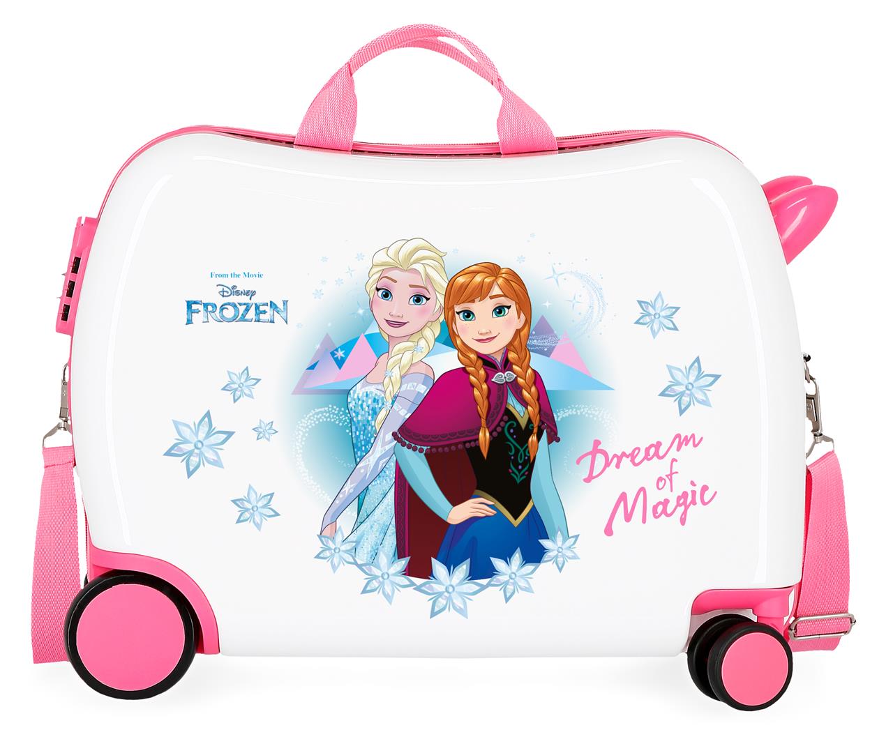 JOUMMABAGS Detský kufor na kolieskach - odrážadlo - Disney Frozen