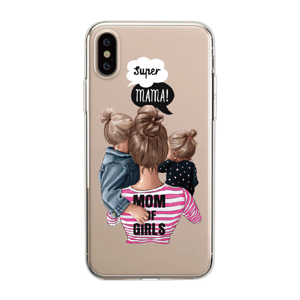 E-shop Cases Kryt na mobil Iphone - Mom of girls na mobil: iPhone X/XS