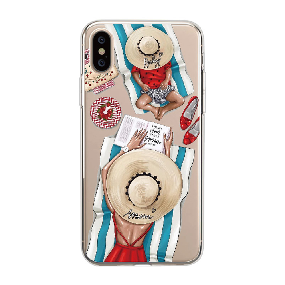 E-shop Cases Kryt na mobil Iphone - Na pláži s dcérou na mobil: iPhone 6/6S