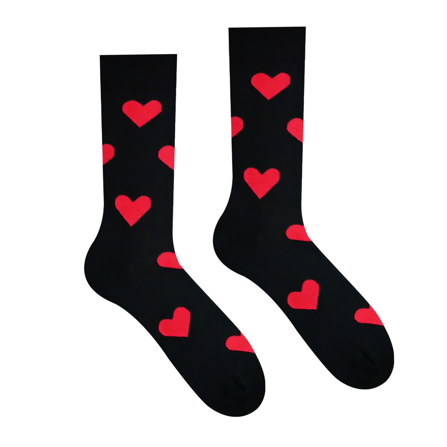 E-shop Hesty Veselé ponožky Srdiečka čierne