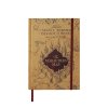 Zápisník A5 Harry Potter Záškodnícka mapa - The Marauders Map