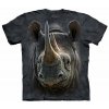 Pánske batikované tričko The Mountain - Čierny nosorožec- čierne