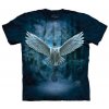 Pánske batikované tričko The Mountain - Očakávajte Mágiu -modré