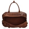 Hide & stitches Japura kožená cestovná taška 36L - koňaková