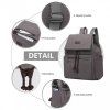 KONO unisex plátený batoh SAVIORA - 18L - šedý