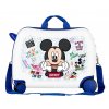 Detský kufor na kolieskach - odrážadlo - MICKEY BE COOL WHITE - 34L