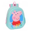 SAFTA predškolský detský batôžtek Peppa Pig - 3D potlač - mint - 8L