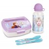 Darčekový set Disney Frozen desiatový box s príborom a fľaša 200 ml