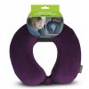 WORLDPACK TRAVEL PILLOW cestovný vankúš z pamäťovej peny - fialový