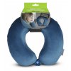 WORLDPACK TRAVEL PILLOW cestovný vankúš z pamäťovej peny - modrý