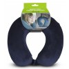 WORLDPACK TRAVEL PILLOW cestovný vankúš z pamäťovej peny - tmavo modrý