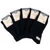 Bavlnené ponožky set 5 - dámske čierne