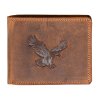 WILD Kožená pánska peňaženka bez pracky  - hnedá - Orol
