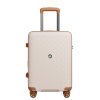 Cestovný kabínový kufor z polypropylénu Kono 41 L - béžovo-hnedý