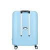 Cestovný kufor na kolieskach bez zipsu Enrico Benetti Chicago - svetlomodrá - 96 L