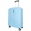Cestovný kufor na kolieskach bez zipsu Enrico Benetti Chicago - svetlomodrá - 96 L