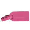 Kožená menovka na batožinu Travelite II - ružová