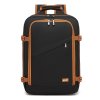 Kabínový batoh Kono 24L - čierno-hnedý - 30x20x40 cm