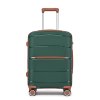 Moderný kabínový kufor Kono - PP - zelený - 38 L