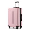 Sada troch cestovných ABS+PC kufrov Kono - ružová - 33/58/89 L