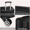 Sada troch cestovných ABS+PC kufrov Kono - čierna