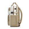 Cestovný vodeodolný batoh na notebook 15,6" Kono - khaki-béžový - 19 L