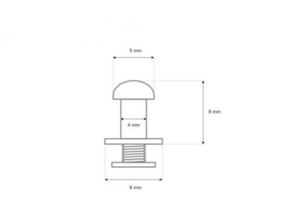 koncovka 8 8 5 mm nikl lesk 200 ks 16009 (1) 2
