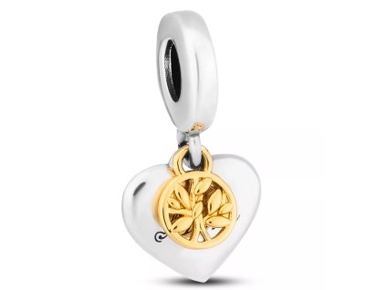 stribrny privesek pro maminku se zlatym stromeckem 154179.webp.big