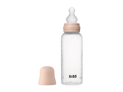 BIBS antikolikova dojcenska flasa so silikonovym cumlikom 270ml Blush 50171244 5713795265473