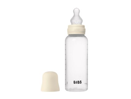 BIBS antikolikova dojcenska flasa so silikonovym cumlikom 270ml Ivory 50171216 5713795265480