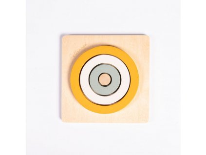 Puzzle Round Puzzle Mustard