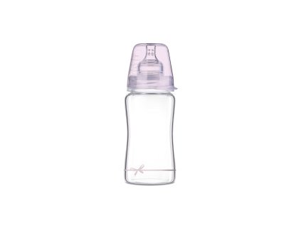 lovi diamond glass flasa 250 ml baby shower ruzova
