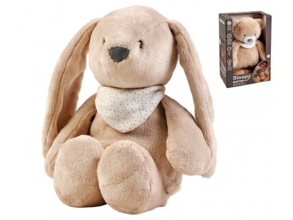 NATTOU Uspávačik plyšový hudobný so svetielkom a senzorom plaču 4v1 Sleepy Bunny Beige 0m+