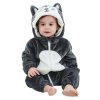 2 Detsky plysovy overal s motivem psa huskyho