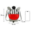 7 rozmery detske plysove tasticky pres rameno zebra