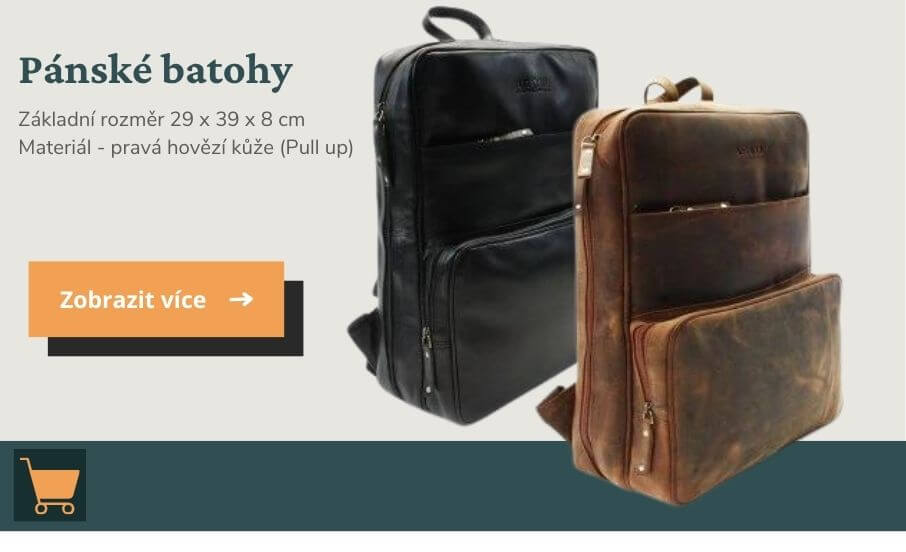 Pánské kožené batohy