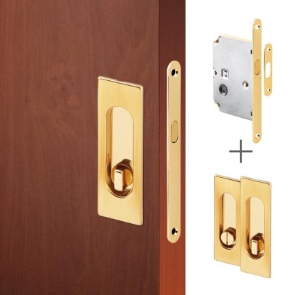 2403 1 act set pro posuvne dvere hr wc mosaz