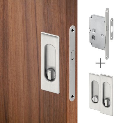 2400 1 act set pro posuvne dvere hr wc nikl