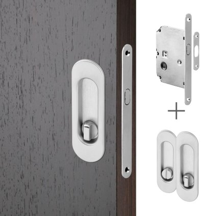 2343 1 act set pro posuvne dvere ov wc chrom matny