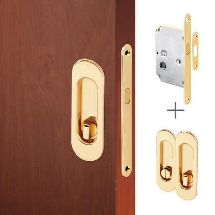 2349 1 act set pro posuvne dvere ov wc mosaz