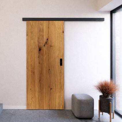 Dveře posuvné po stěně dýhované