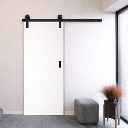 Dveře posuvné po stěně lakované plné roc design