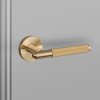 ROW Door handle Linear Brass A3 Web Square