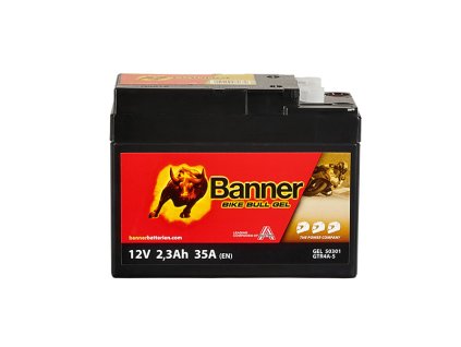 Motobaterie Banner Bike Bull GEL 50301, GTR4A-5 (YTR4A-BS), 12V - 3Ah