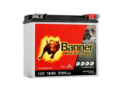 Motobaterie Banner Bike Bull AGM PRO ETX 20L, 18Ah, 12V