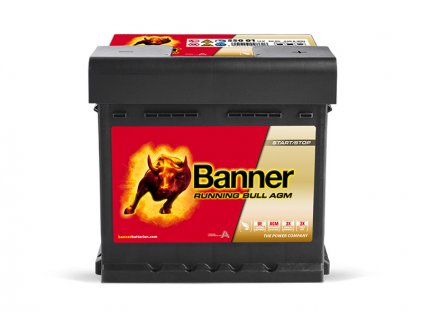 Autobaterie Banner Running Bull AGM 550 01, 50AH, 12V ( 55001 )